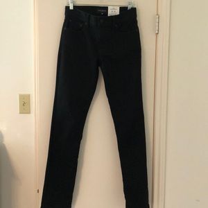 NWT Lucky Brand Sweet mid-rise straight stretch jeans, black, size 4/27 R